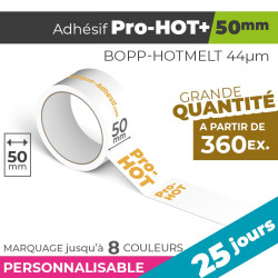 Adhésif Personnalisé - Pro-HOT+ 50mm | 44µm | 25 Jours