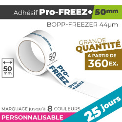 Adhésif Personnalisé - Pro-FREEZ+ 50mm | 44µm | 25 Jours