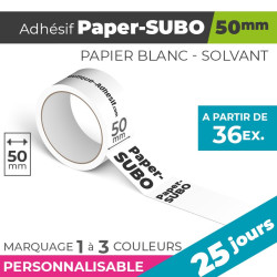 Adhésif Personnalisé - Paper-SUBO 50mm | 25 Jours