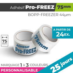 Adhésif Personnalisé - Pro-FREEZ 75mm | 44µm | 25 Jours