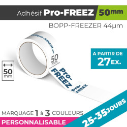 Adhésif Personnalisé - Pro-FREEZ 50mm | 44µm | 25-35 Jours