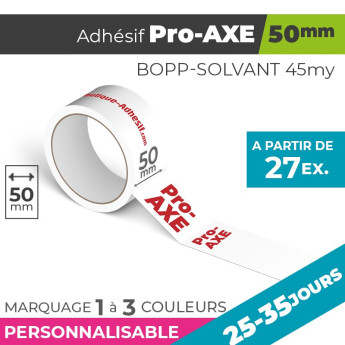 Adhésif Personnalisé - Pro-AXE 50mm | 45µm | 25 Jours