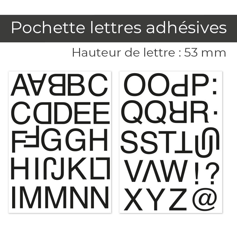 Adhésif | Alphanumérique | Alphabet