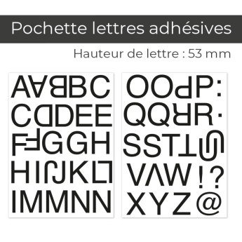 Adhésif | Alphanumérique | Alphabet