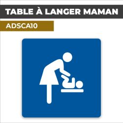 Autocollant TABLE À LANGER MAMAN l Zone Enfants