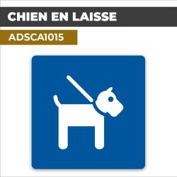 Autocollant CHIEN EN LAISSE l Comportements à respecter