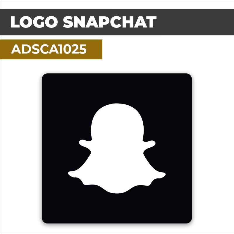 Autocollant LOGO SNAPCHAT l Réseaux sociaux