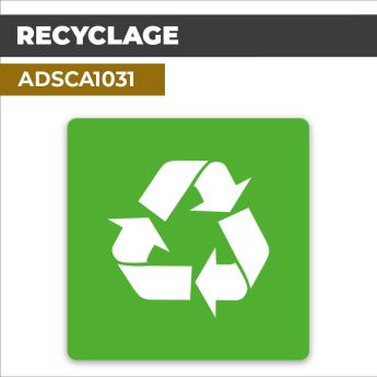 Autocollant RECYCLAGE l Recyclage et tri sélectif