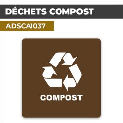 Autocollant DECHETS COMPOST l Déchets et poubelles