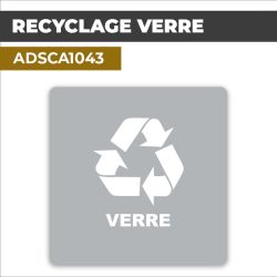 Autocollant RECYCLAGE VERRE l Recyclage et tri sélectif