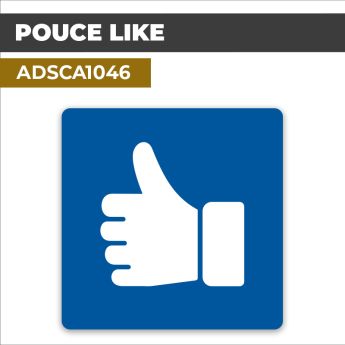 Autocollant POUCE LIKE l Feedback et notations