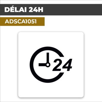 Autocollant DELAI 24H | Pictogrammes