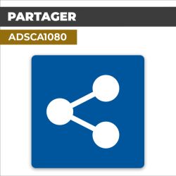 Autocollant PARTAGER | Wifi et connectivité