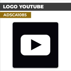 Autocollant LOGO YOUTUBE | Réseaux sociaux