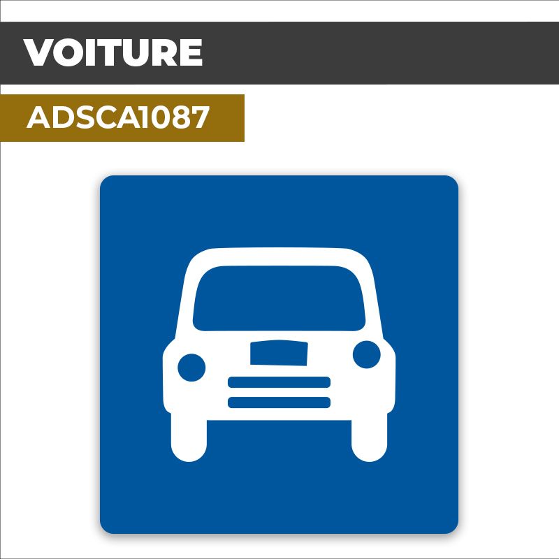 Autocollant VOITURE | Signalétique d'accès