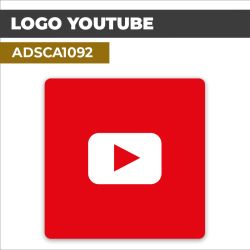 Autocollant LOGO YOUTUBE | Réseaux sociaux