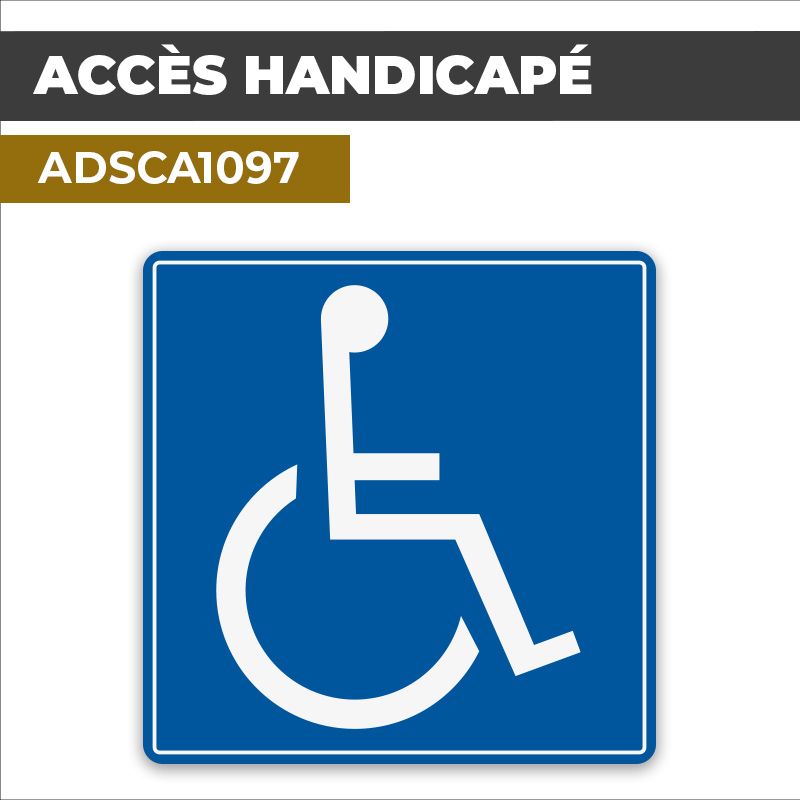 Autocollant ACCES HANDICAPE | Handicap et PMR