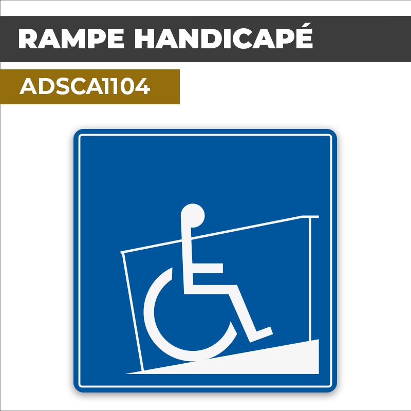 Autocollant RAMPE HANDICAPE | Handicap et PMR
