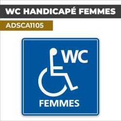 Autocollant WC HANDICAPE FEMMES | Handicap et PMR
