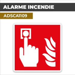 Autocollant ALARME INCENDIE | Incendie