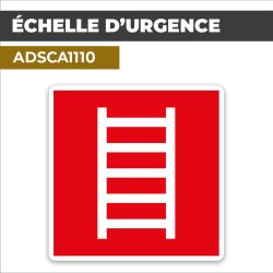 Autocollant ECHELLE URGENCE | Incendie