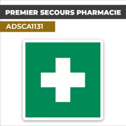 Autocollant PREMIERS SECOURS | Urgences médicales