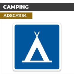 Autocollant CAMPING | Panneaux d'indication