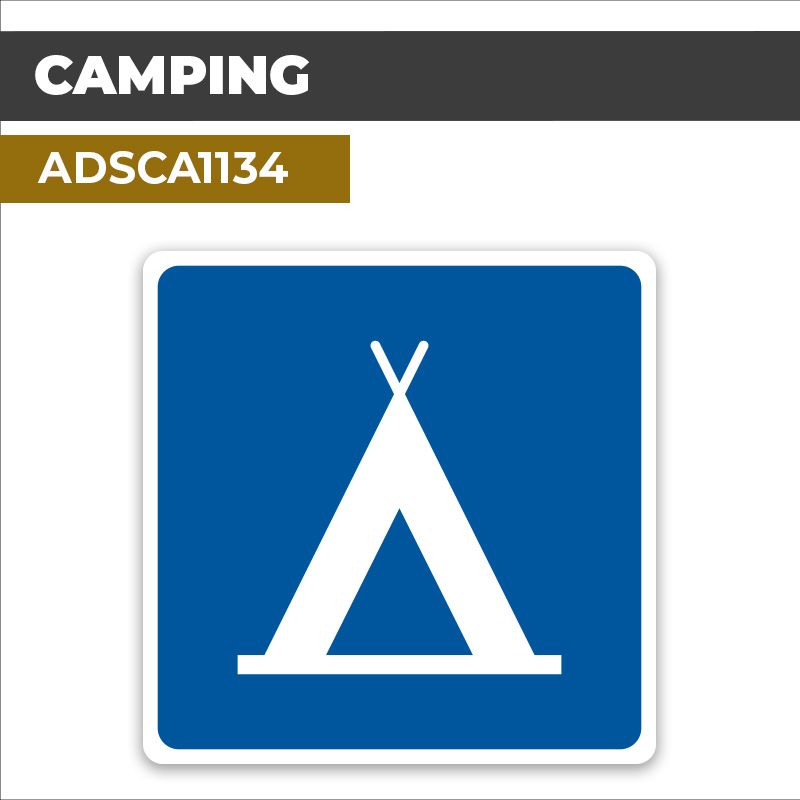 Autocollant CAMPING | Panneaux d'indication