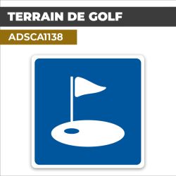 Autocollant TERRAIN DE GOLF | Panneaux d'indication