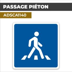Autocollant PASSAGE PIÉTON | Panneaux d'indication