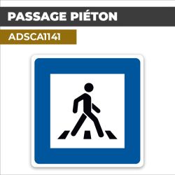 Autocollant PASSAGE PIÉTON | Panneaux d'indication