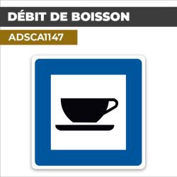 Autocollant DÉBIT DE BOISSON | Panneaux d'indication