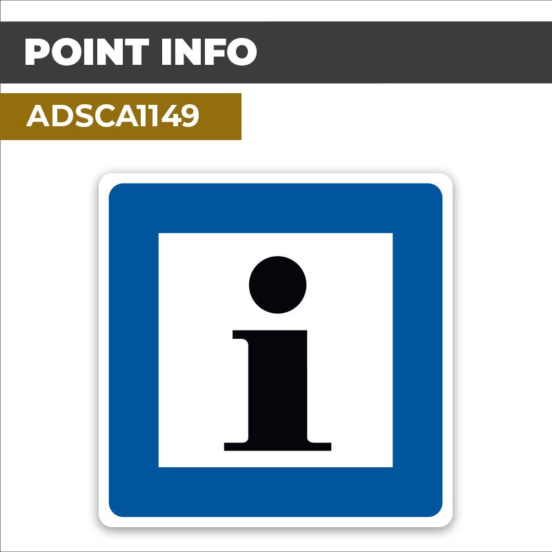 Autocollant POINT INFO | Panneaux d'indication