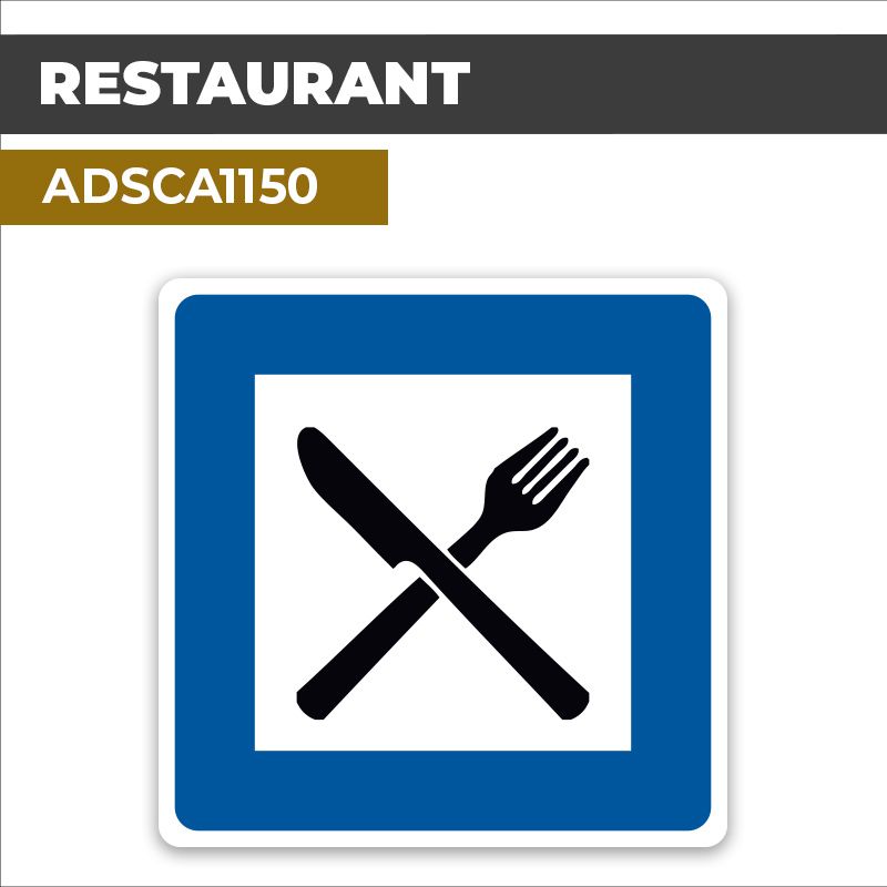 Autocollant RESTAURANT | Panneaux d'indication