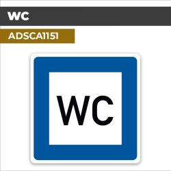 Autocollant WC | Panneaux d'indication