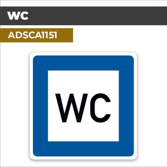 Autocollant WC | Panneaux d'indication