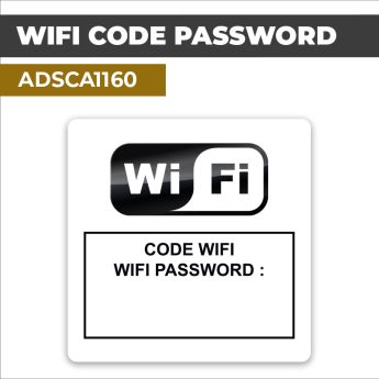 Autocollant WIFI CODE PASSWORD | Wifi et connectivité
