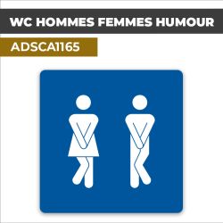Autocollant WC HOMMES FEMMES HUMOUR | Toilettes et sanitaires