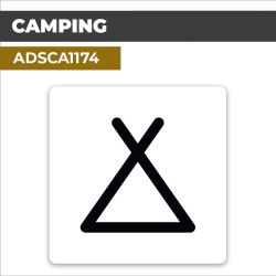 Autocollant CAMPING | Pictogrammes