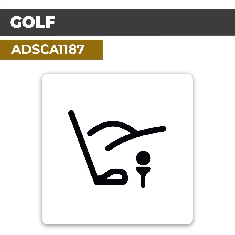 Autocollant GOLF | Pictogrammes