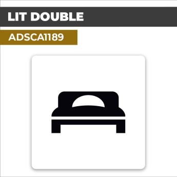 Autocollant LIT DOUBLE | Pictogrammes