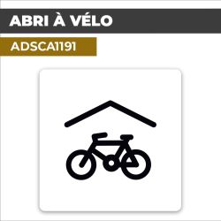 Autocollant ABRI A VÉLOS | Pictogrammes