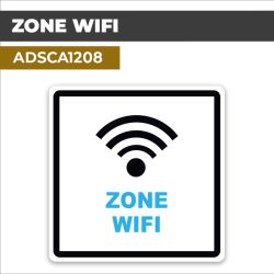 Autocollant ZONE WIFI | Wifi et connectivité