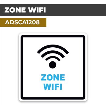Autocollant ZONE WIFI | Wifi et connectivité