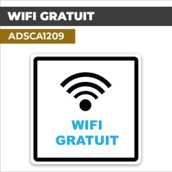Autocollant WIFI GRATUIT | Wifi et connectivité