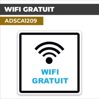 Autocollant WIFI GRATUIT | Wifi et connectivité