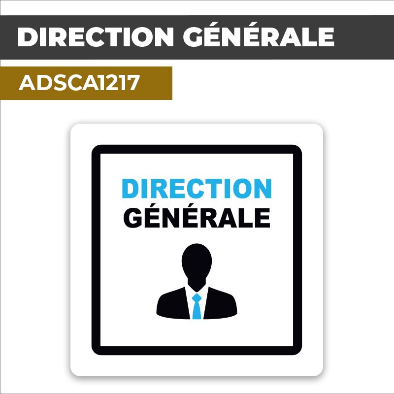 Autocollant DIRECTION GÉNÉRALE | Services administratifs
