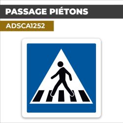 Autocollant PASSAGE PIÉTONS | Panneaux d'indication