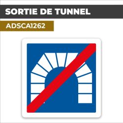 Autocollant SORTIE DE TUNEL | Panneaux d'indication