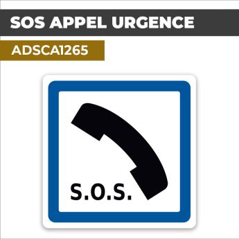 Autocollant SOS APPEL D'URGENCE | Panneaux d'indication